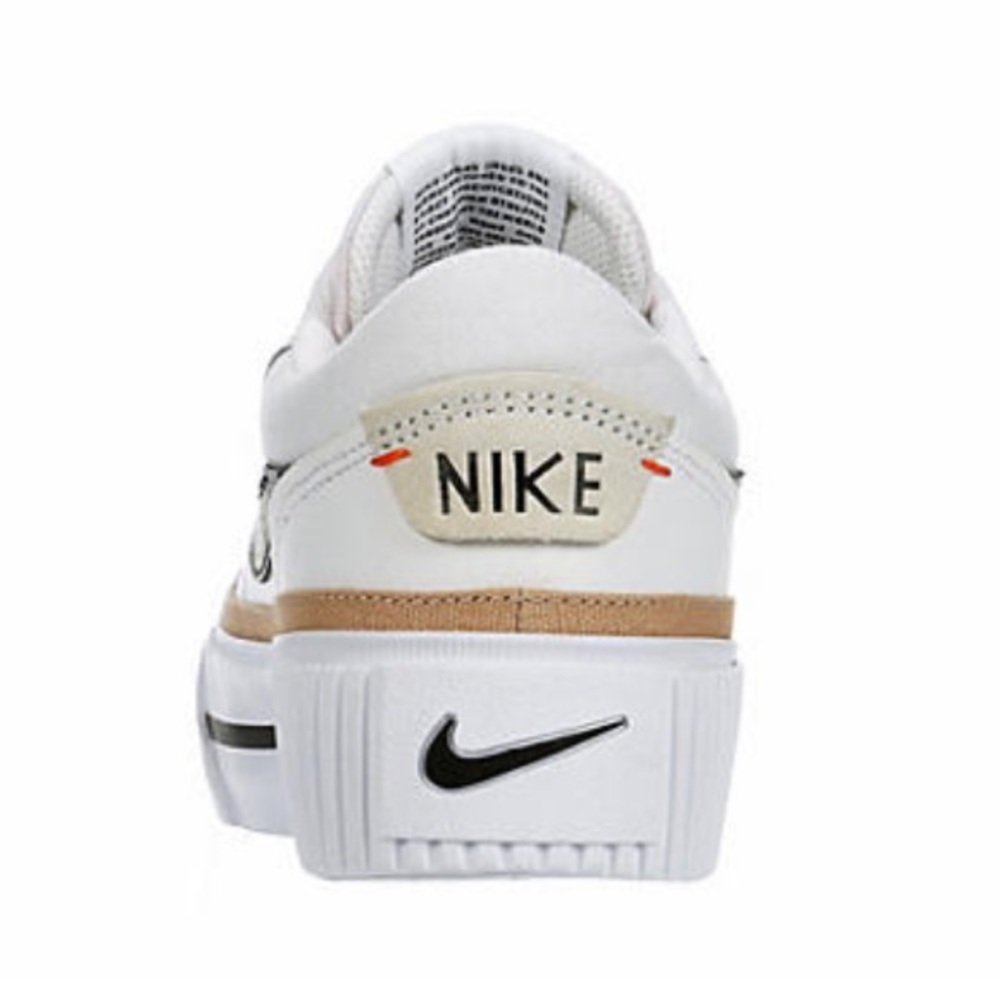 NIKE WOMENS COURT LEGACY LIFT SNEAKER - WHITE - Picture 3 of 4